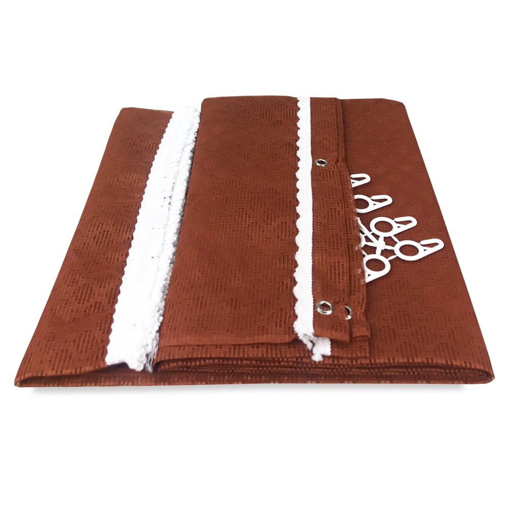 MOSQUITERA DE CORTINA exterior GARDEN BALCONY rombo liso RUST cm.150X250 calidad extra