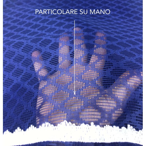 TENDA rete ZANZARIERA da esterno GIARDINO BALCONE rombo unito BLU cm.150X250 qualità extra