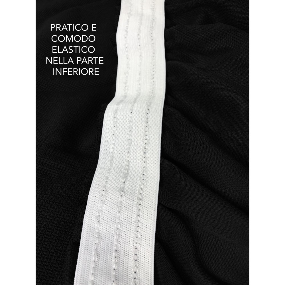 Funda de sofá elástica universal ROMA resistente a las manchas NEGRO