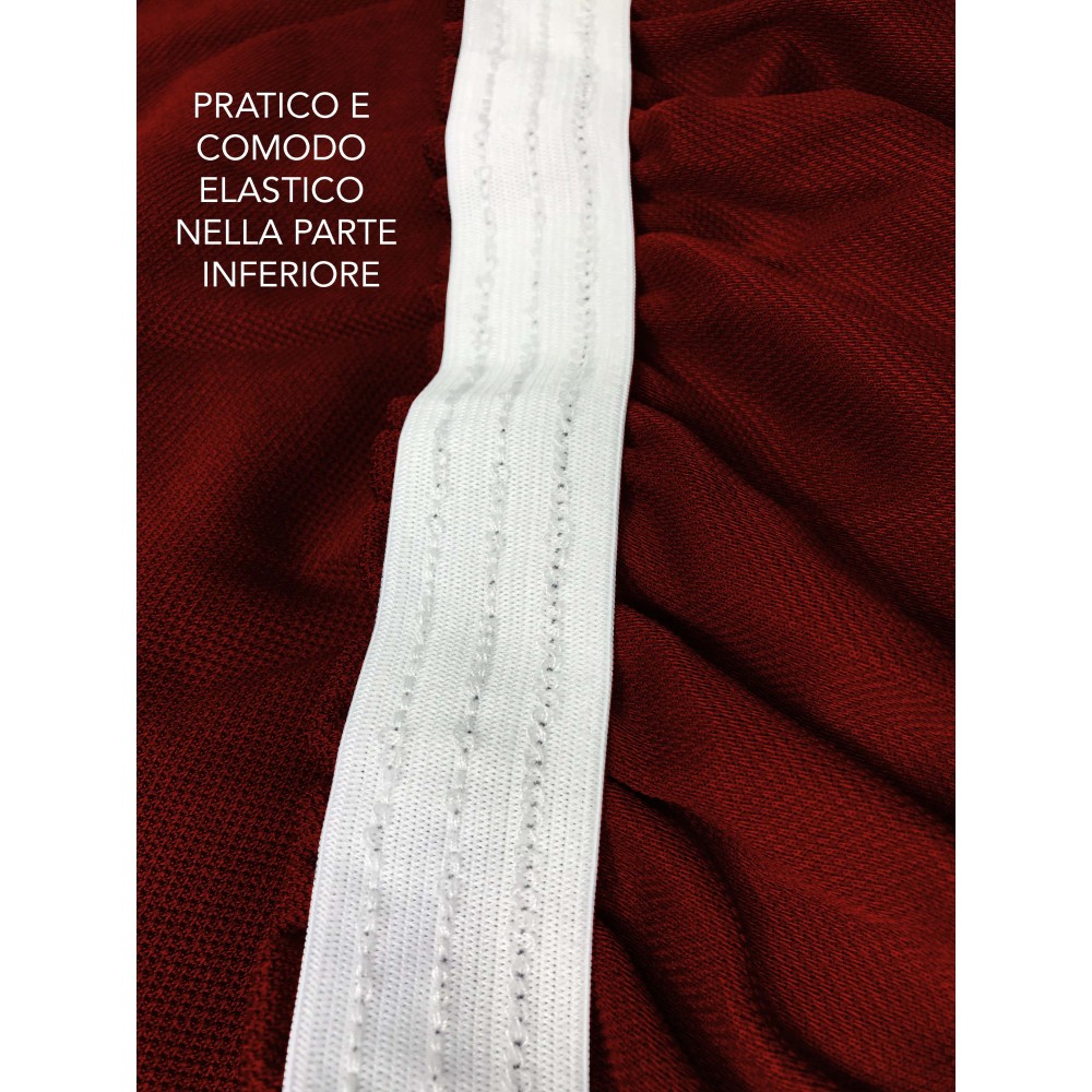 Universal stretch sofa cover ROMA stain-resistant BORDEAUX