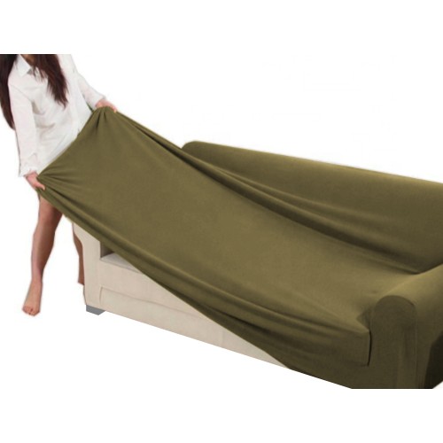 SOFABEZUG Universal stretch ROMA schmutzabweisend DOVE GREY