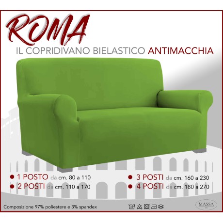 couverture élastique roma canapé vert