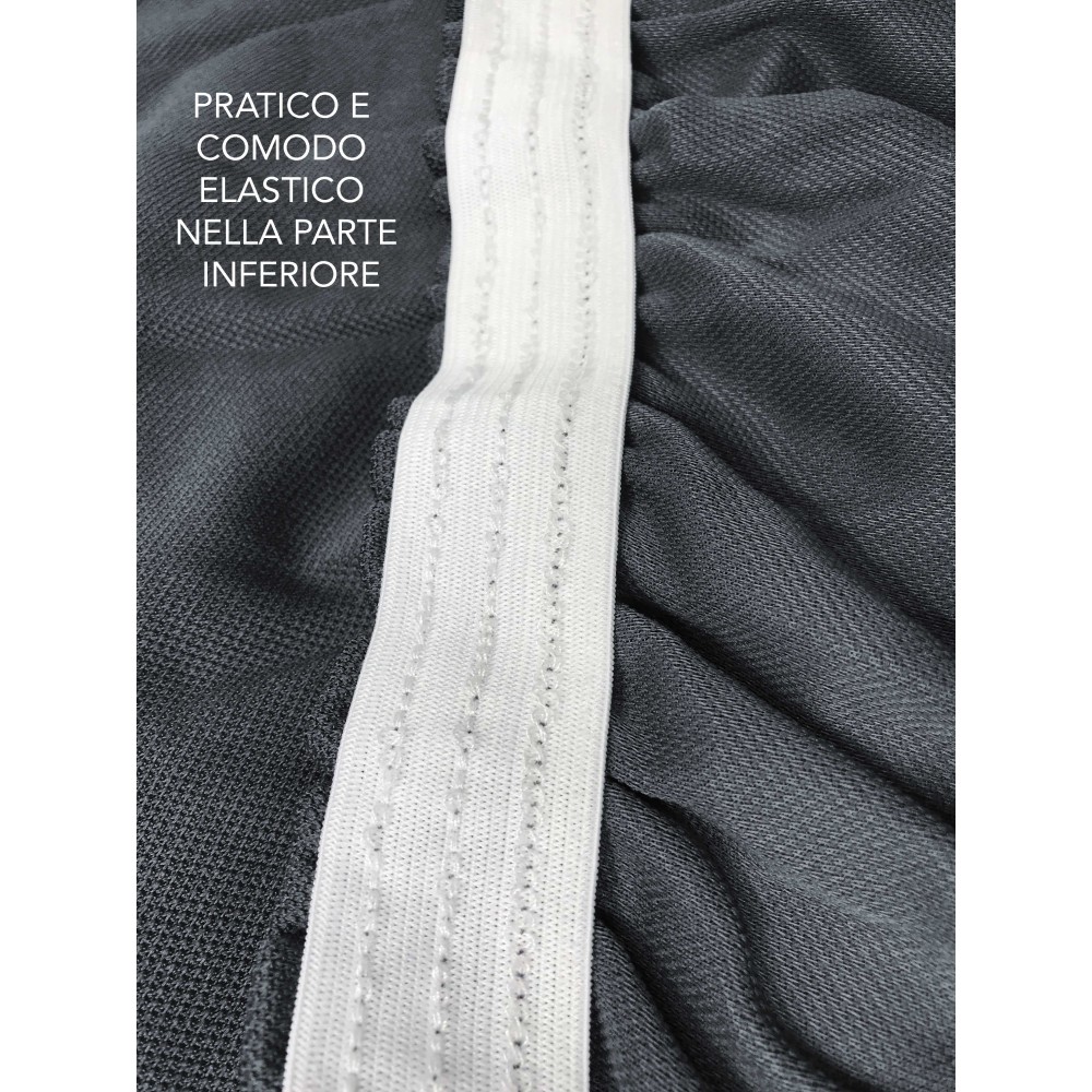 COPRIDIVANO Universale elasticizzato ROMA antimacchia GRIGIO SCURO