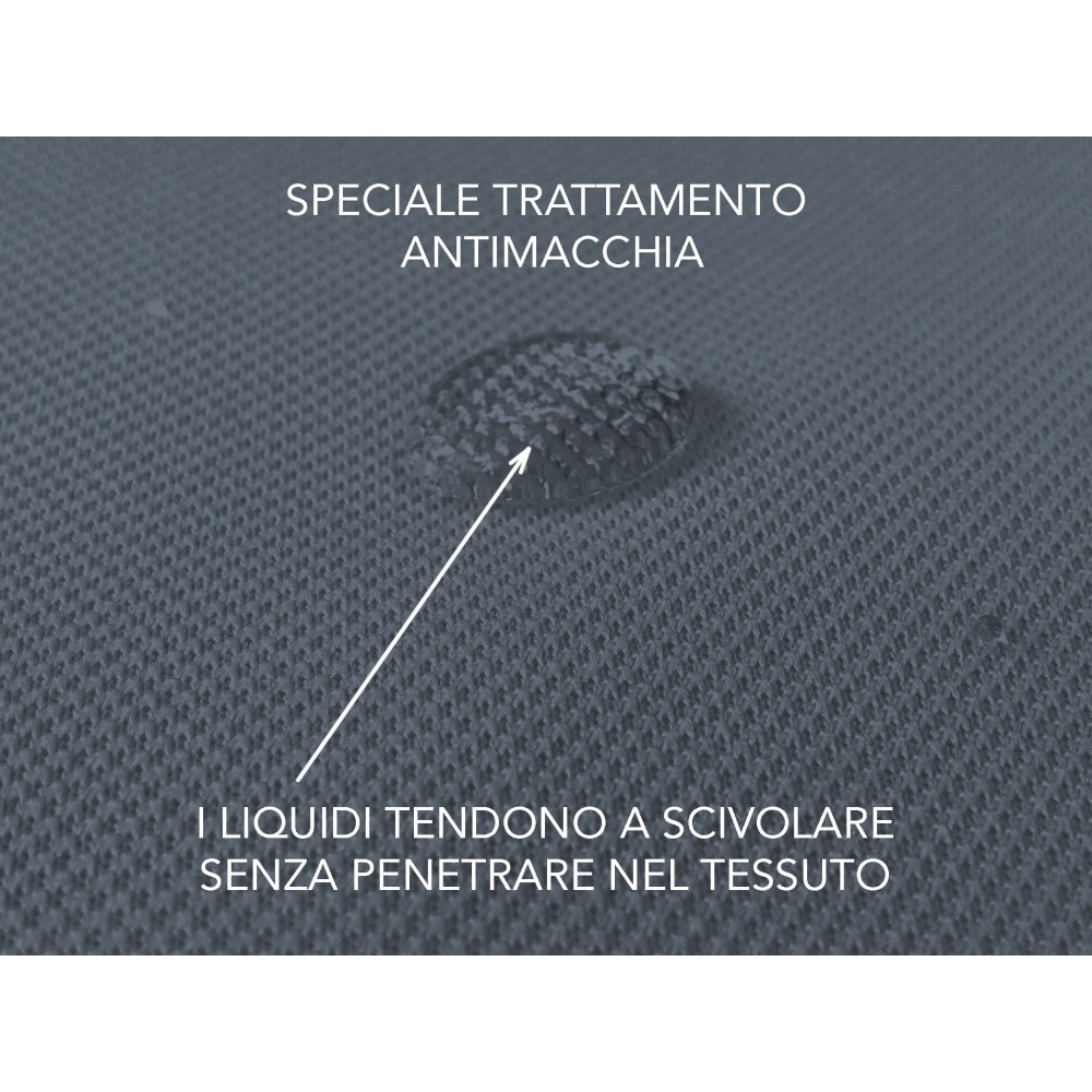 Funda de sofá elástica universal ROMA antimanchas GRIS OSCURO