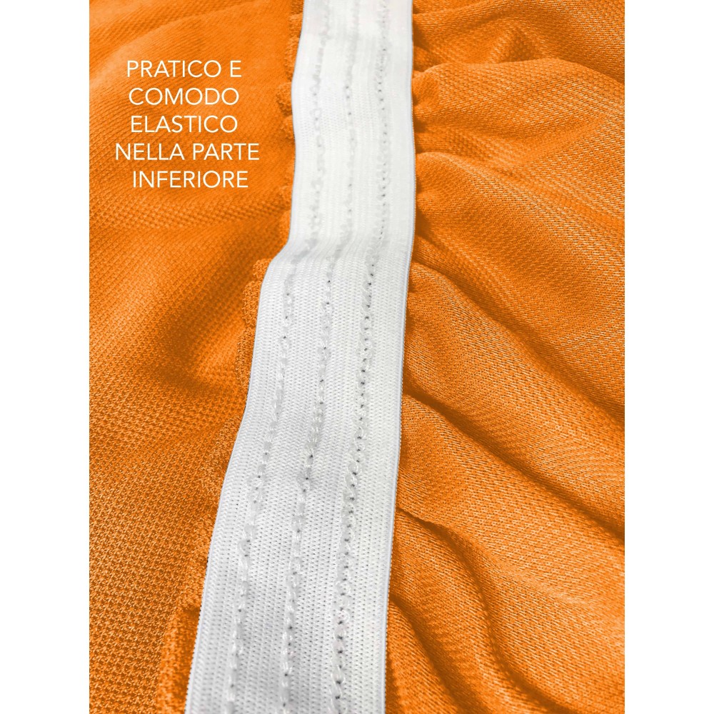 Universal-Stretch-Sofabezug ROMA schmutzabweisend ORANGE