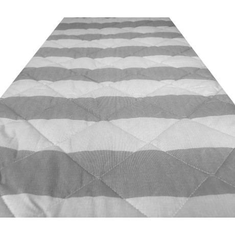 GREY French STRIPED QUILTED...