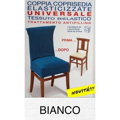 STRETCH CHAIR COVER NEW YORK WHITE