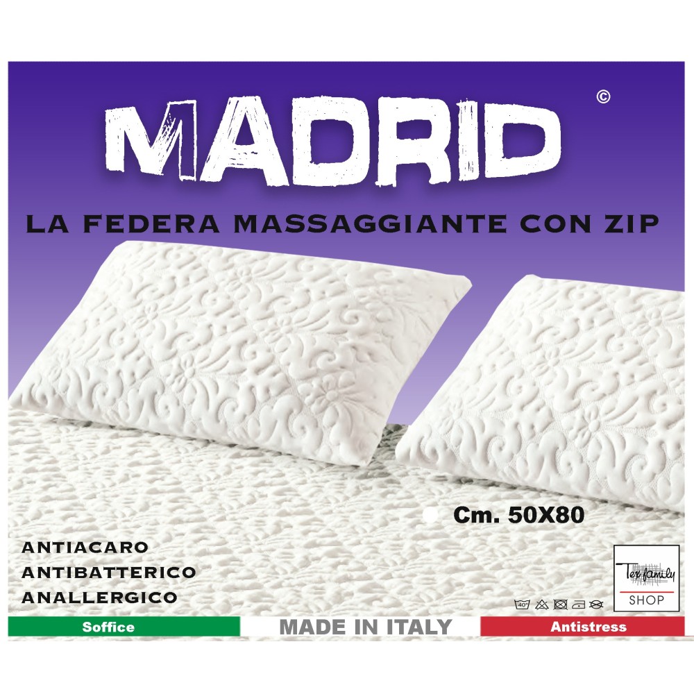 MADRID ANTI-MILBEN-KISSENBEZUG HYPOALLERGEN in Memory FLUFFY