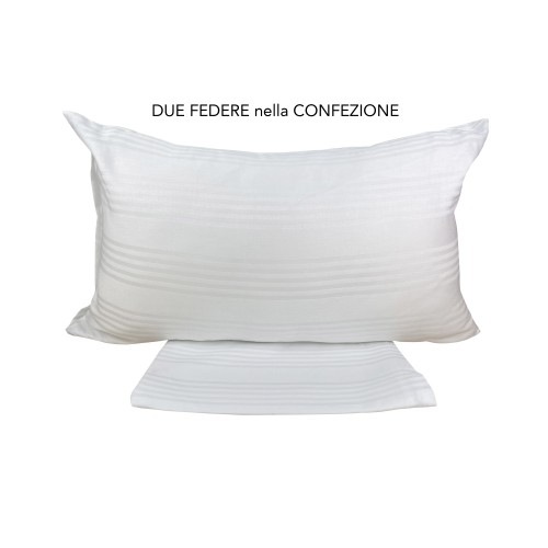 Coppia Federe Copricuscino FAST in Cotone con Zip – Protezione e Comfort 50x80 cm