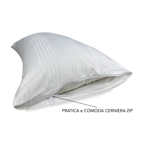 Par de Fundas de Almohada de Algodón FAST con Cremallera – Protección y Confort 50x80 cm