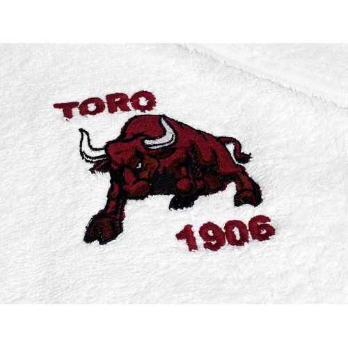 PAIRE de SERVIETTES brodées TORO 1906