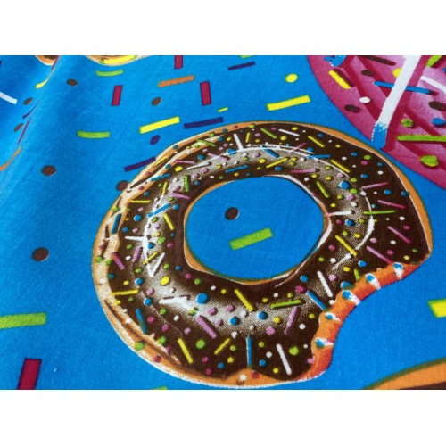 TELO MARE FOTOGRAFICO IN SPUGNA MISURA GRANDE CM.80x160 DONUTS BLU e sacco KEEP CALM and LOVE SEA