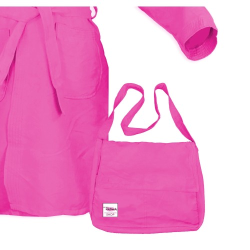 Albornoz técnico niño KIDDY BABY BOY EN MICROFIBRA ROSA