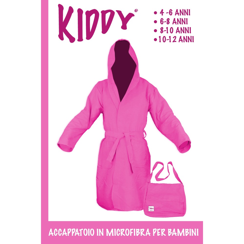 ACCAPPATOIO tecnico KIDDY bimbo BAMBINO RAGAZZO IN MICROFIBRA ROSA