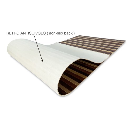 TAPIS de CUISINE WOODY en BOIS de BAMBOU OMBRAGÉE faire dorer sur toutes les tailles