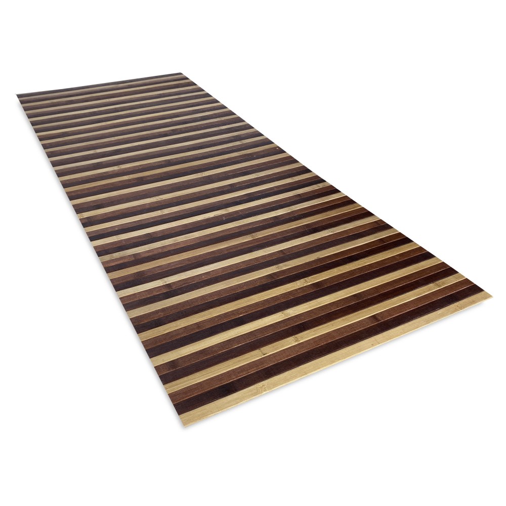 TAPIS de CUISINE WOODY en BOIS de BAMBOU OMBRAGÉE faire dorer sur toutes les tailles