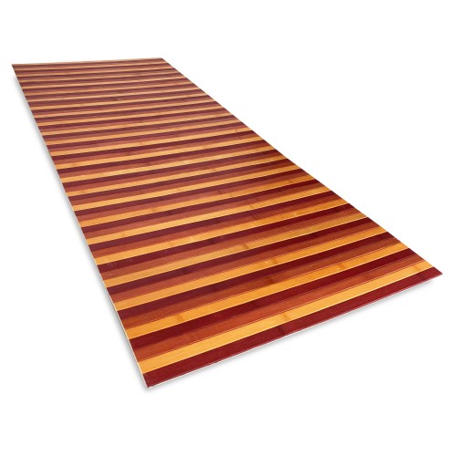 WOODY © KITCHEN RUG in wood BURGUNDY BAMBOO SHADED BURGUNDY BURGUNDY BURGUNDY all sizes