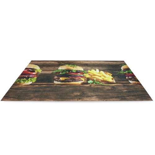 RUG Kitchen runner Non-slip runner HAMBURGER made in Italy