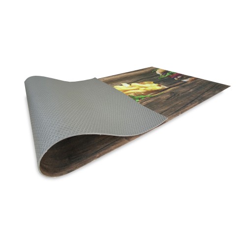 RUG Kitchen runner Non-slip runner HAMBURGER made in Italy