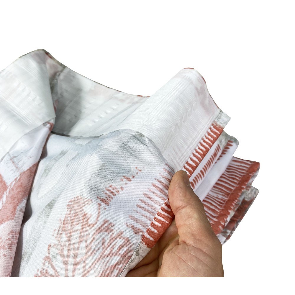 TENTE INGRID dans un style marin, CORAIL ROUGE, cm. 175x290 FABRIQUÉ EN ITALIE