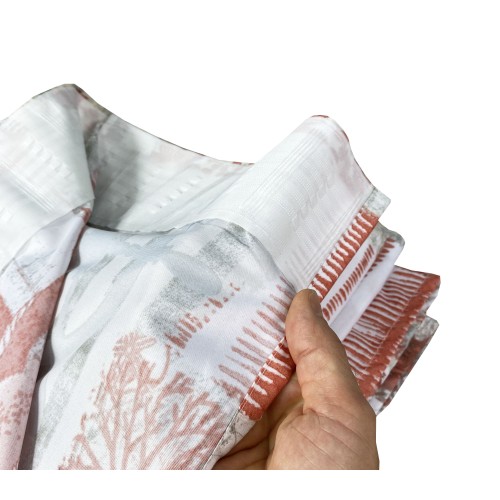 TENDA INGRID in stile marino CORALLO ROSSO cm. 175x290 MADE IN ITALY