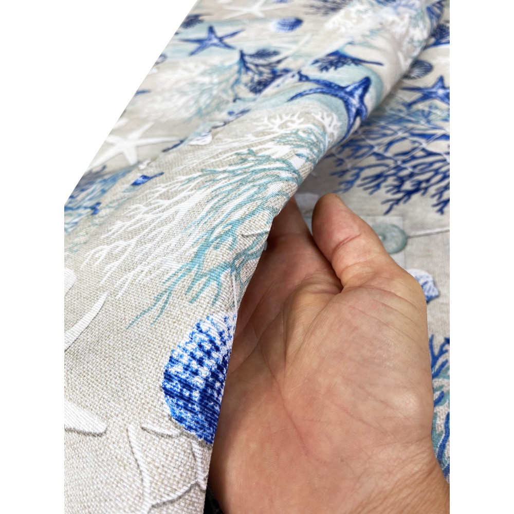 Serviette pour Meubles Grand Foulard Couvre-lit Canapé Tissu de la mer de corail BLEU