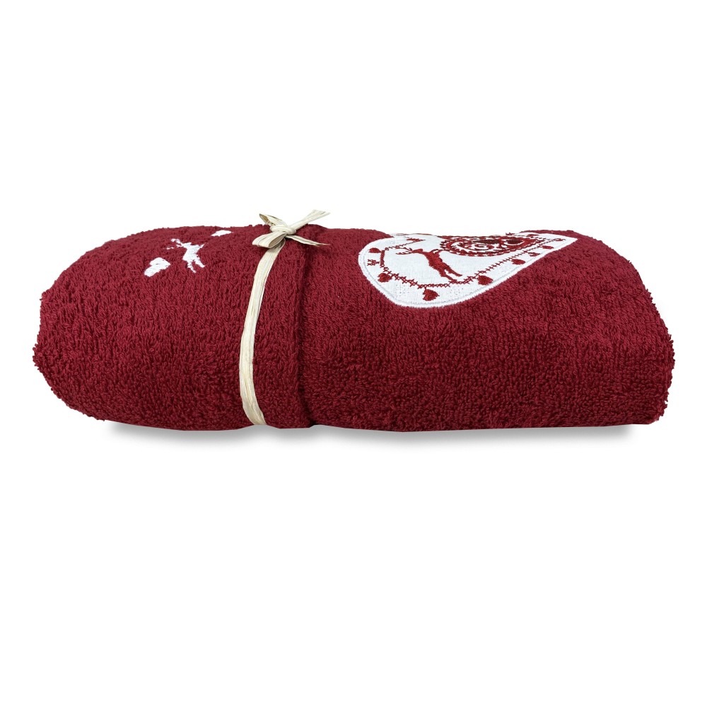 TYROLEAN TYROLEAN TOWEL SET RED DEER HEART