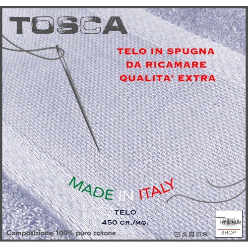 TELO spugna TOSCA © TELA AIDA da RICAMARE PUNTO CROCE cm. 100x125