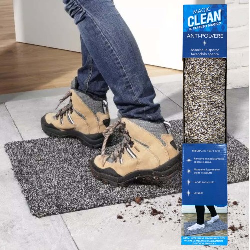 MAGIC FUSSMATTENTEPPICH braun RUTSCHFESTER EINSTIEG