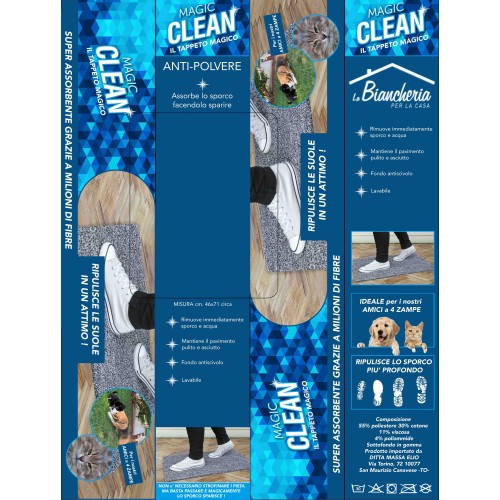 MAGICO grey NON-SLIP ENTRANCE MAT