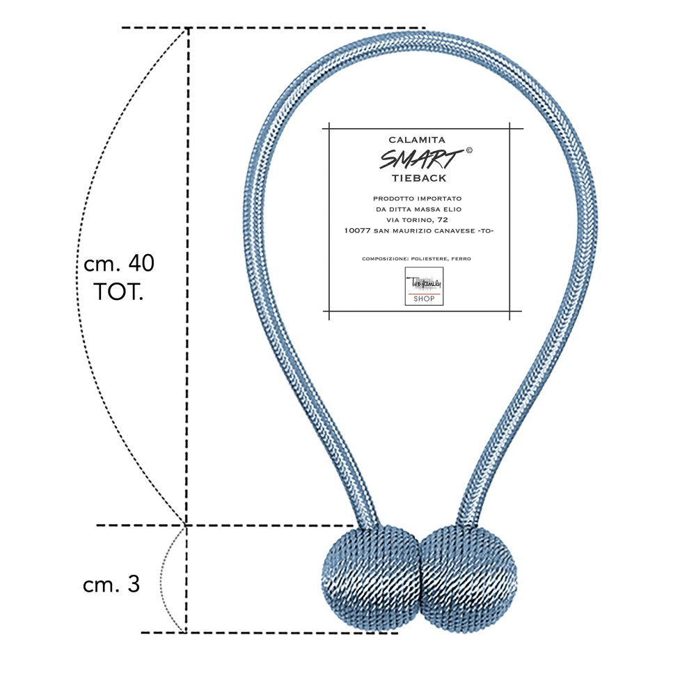 CORTINA DE RETENCIÓN MAGNÉTICA SMART © TIEBACK hebilla para cortinas 2 PIEZAS