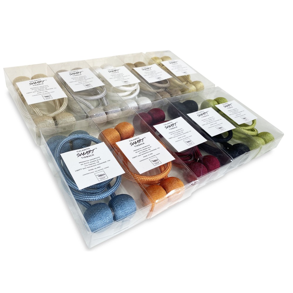 CALAMITA ferma TENDA SMART © TIEBACK fibbia per tende 2 PEZZI