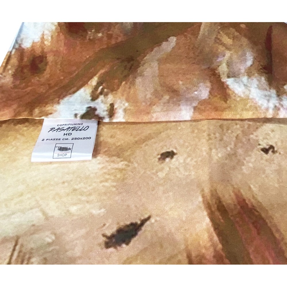 COPRIPIUMINO Rasatello HD FOTOGRAFICO CAVALLI in Corsa