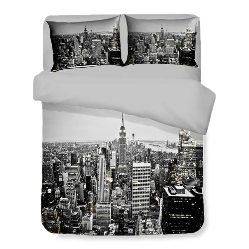 DUVET COVER SATEEN HD PHOTOGRAPHIC SKYSCRAPERS New York