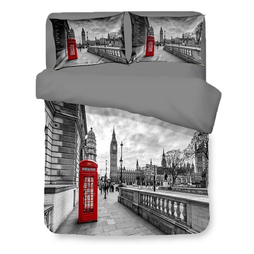 Bettbezug Rasatello HD PHOTOGRAPHIC London ENGLISH Kabine BIG BEN