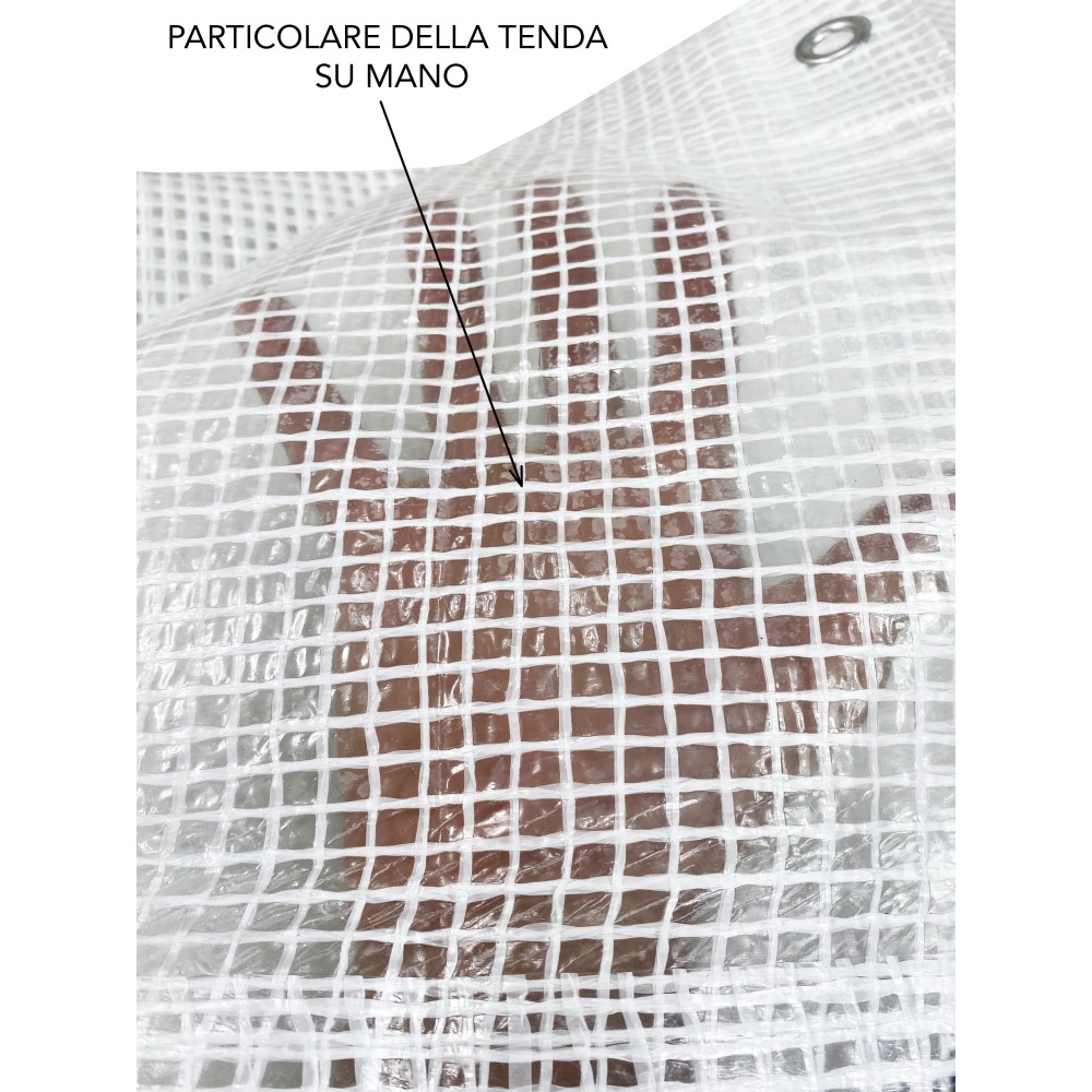 NIKI © TARPAULIN Tear-resistant mesh Rain curtain Balcony with eyelets