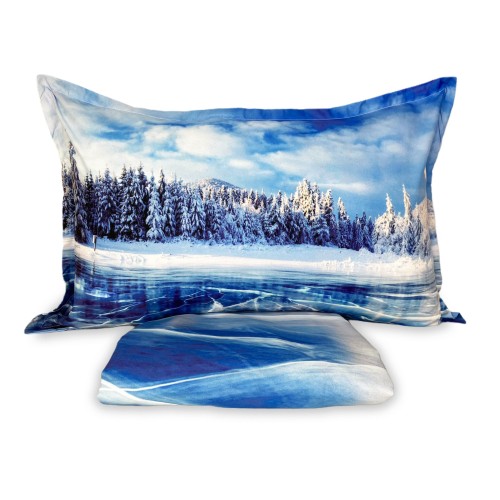 Housse de couette Sateen HD PHOTOGRAPHIE Icy Lake Double cm. 250x200
