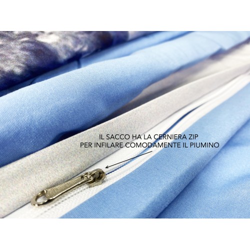 BETTBEZUG SATIN HD FOTOGRAFISCHER SEE Frozen Double cm. 250x200 mm