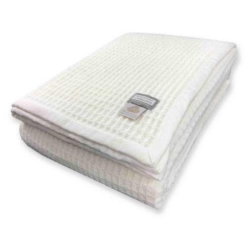 Manta de lana de verano Maia - Pura lana virgen - Ligera y transpirable - Anti-pilling - Made in Italy