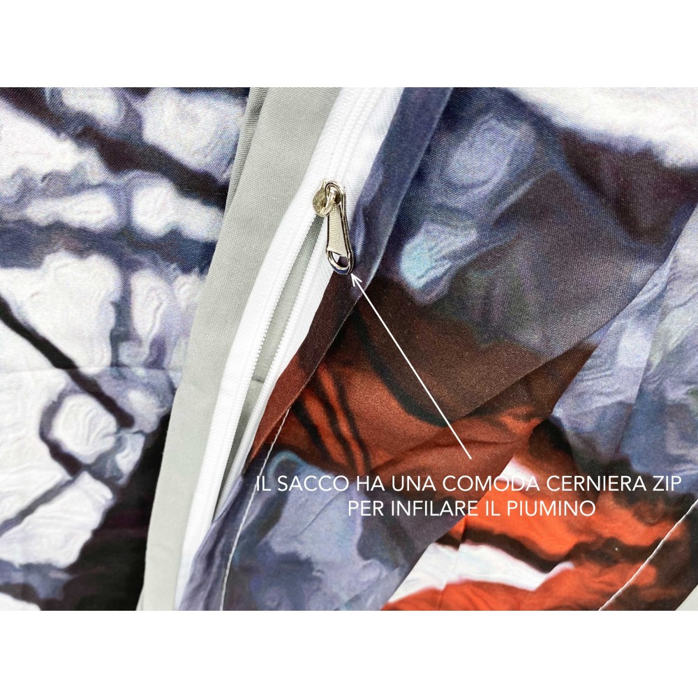 DUVET COVER SATELLO HD FOTOGRAFICO VENEZIA ponte INNAMORATI Double cm. 250x200 mm