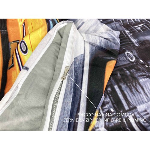 FUNDA NÓRDICA SATÉN HD FOTOGRAFICO NEW YORK Taxi Doble cm. 250x200 milímetros