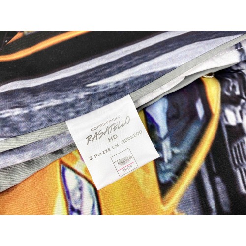 DUVET COVER SATIN HD FOTOGRAFICO NEW YORK Double Taxi cm. 250x200 mm