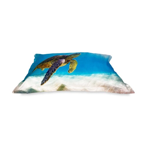 DUVET COVER SATIN HD PHOTOGRAPHIC SEA TURTLE Double cm. 250x200 mm