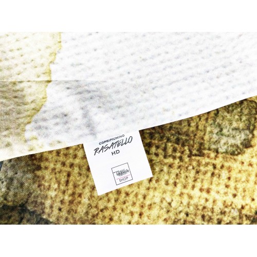 BETTBEZUG SATIN HD FOTOGRAFISCH Gemälde FRAU Isabel Double cm. 250x200 Gold