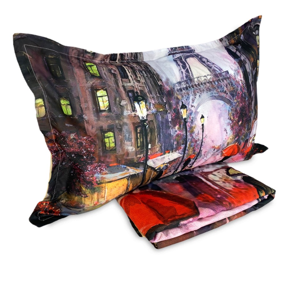 Housse de couette Sateen HD Photographique Paris Double cm. 250x200