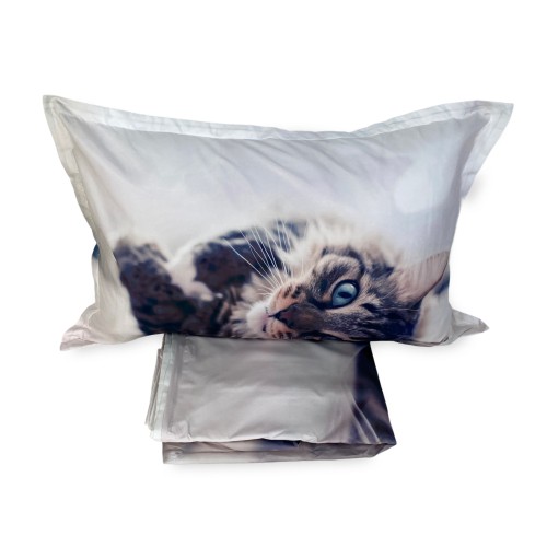 Housse de couette Sateen HD Photographique Chat Couché FELIX