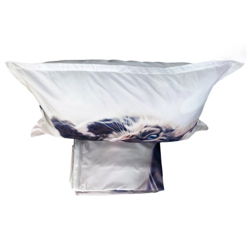 FUNDA NÓRDICA SATÉN HD FOTOGRÁFICO GATO ACOSTADO FÉLIX