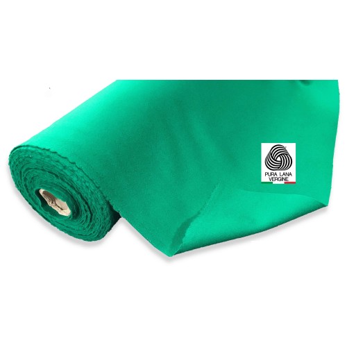 COPRITAVOLO PANNO QUEEN GIOCO CARTE POKER IN LANA VERDE A METRO SU MISURA H.cm. 150 CON OLOGRAMMA a metro