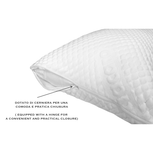 Housse anti-acariens avec 1 carrée et demi-zip cm 50x120 taille française