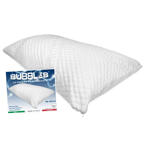 HYPOALLERGENER ANTI-MILBEN-KISSENBEZUG massiert 1 QUADRAT HALB mit Reißverschluss CM. 50X120 französische Größe